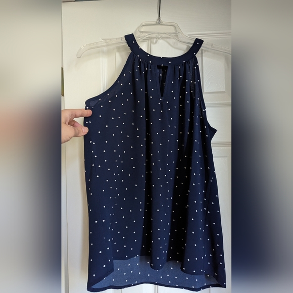 Bonney keyhole halter sleeveless blouse - Picture 2 of 7